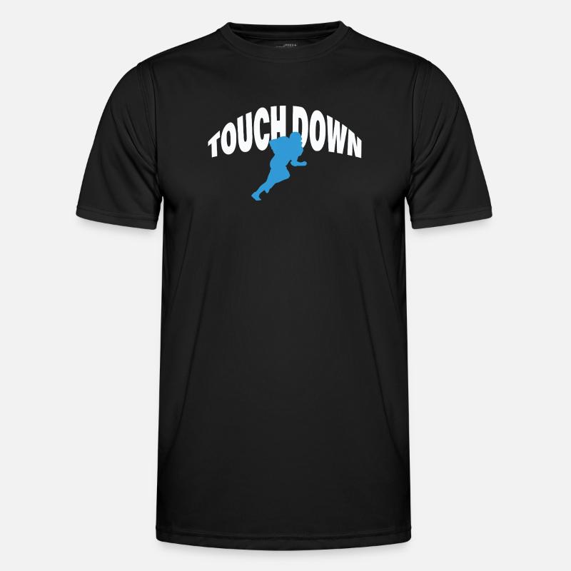 TOUCH DOWN - Männer Funktions-T-Shirt - Schwarz