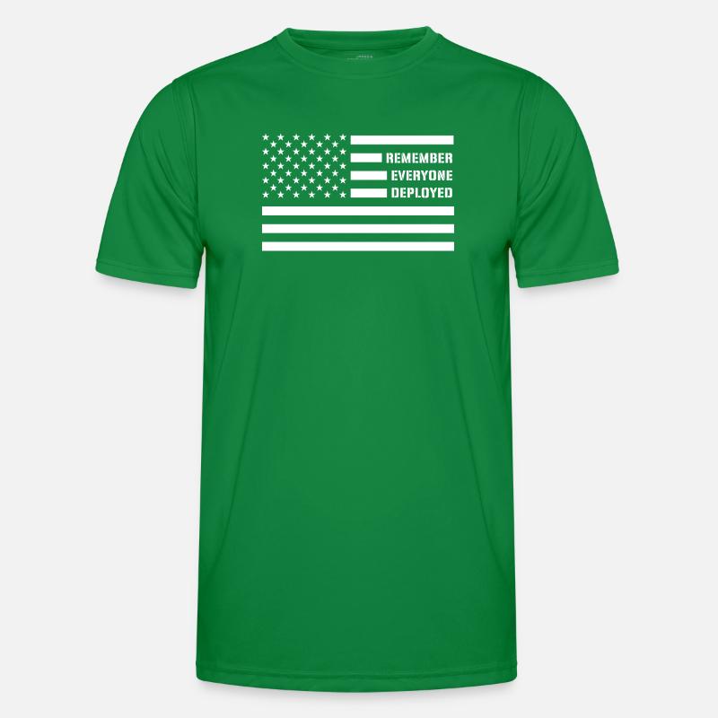 Remember Everyone Deployed RED Friday Troops Men's Functional T-Shirt