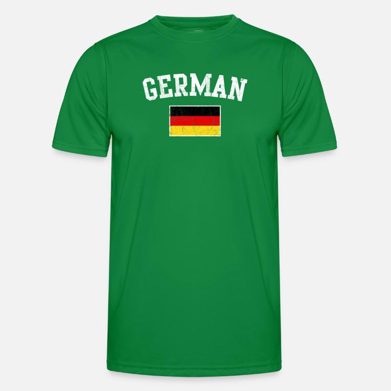 Bogen des deutschen Flaggenemblems Männer Funktions-T-Shirt