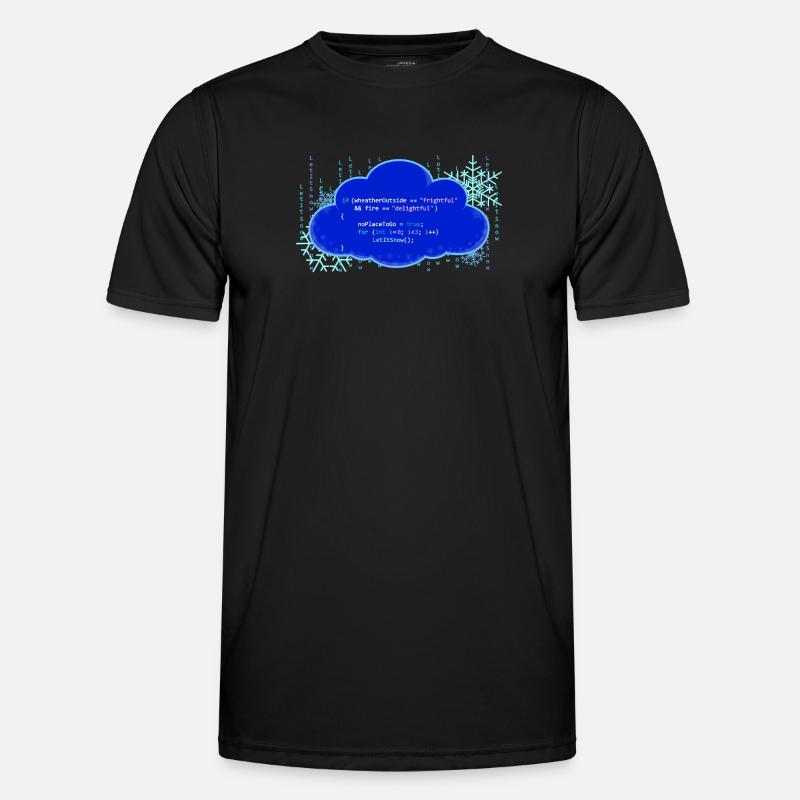 LetItSnow(); - Männer Funktions-T-Shirt - Schwarz