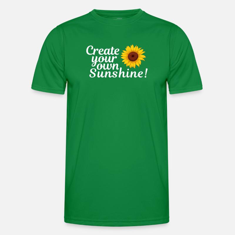 Sonnenblumen-Feeling: Deine eigene Sonne Männer Funktions-T-Shirt