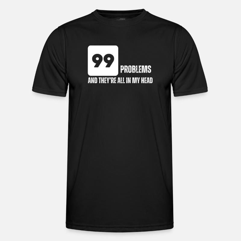 Bold Numeric Graphic Tee - Men's Functional T-Shirt - black