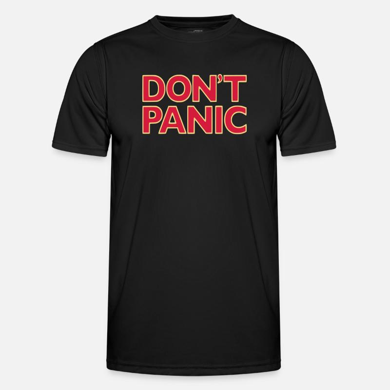don't panic - Men's Functional T-Shirt - black