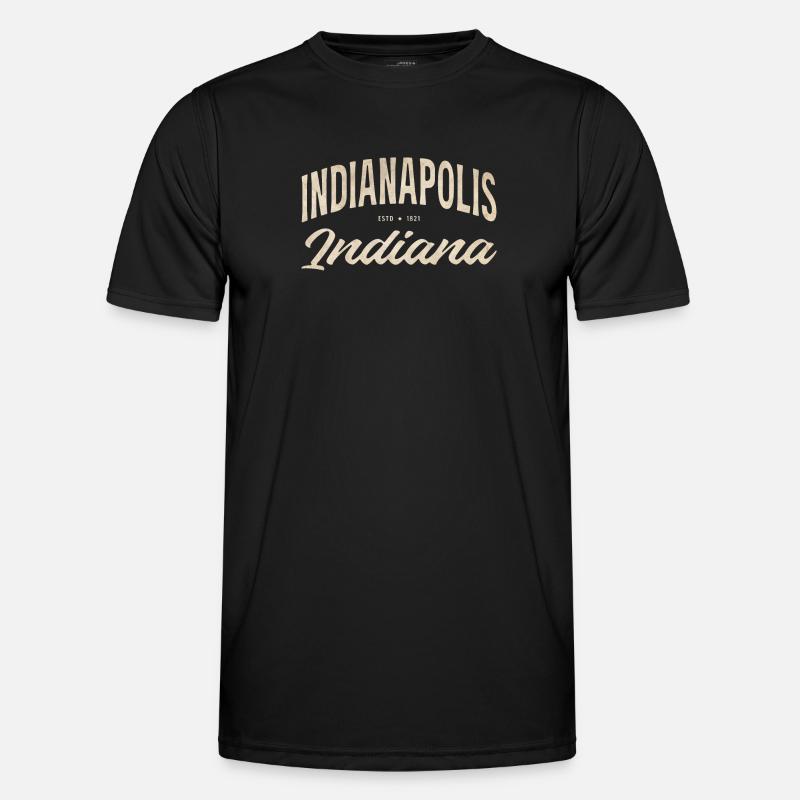 Vintage Indianapolis Script Logo Men's Functional T-Shirt
