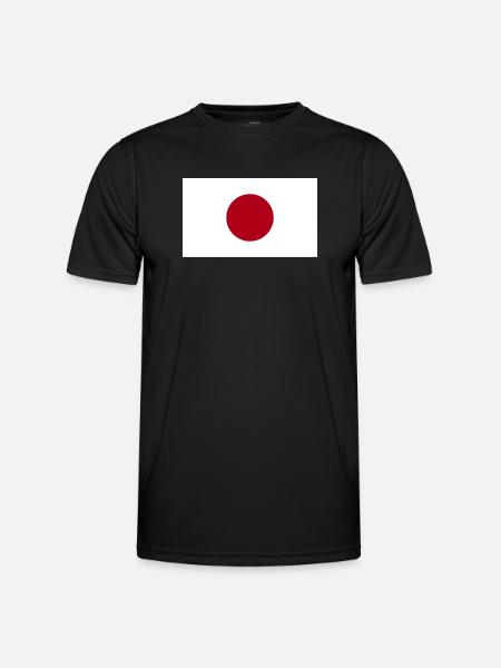 Japan National Flag - Men's Functional T-Shirt - black
