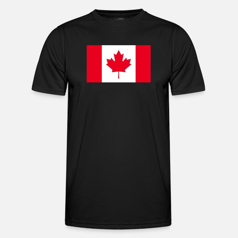 Get our Canada flags now - Men's Functional T-Shirt - black