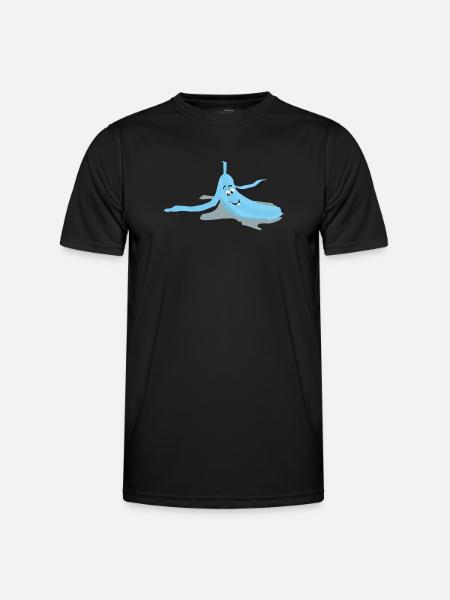 Oeil glissé banane - T-shirt sport Homme - noir