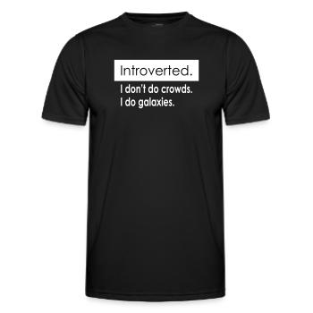 Citations d’introverti - T-shirt sport Homme - noir - Devant - AI Model Male 178 dark (178cm)