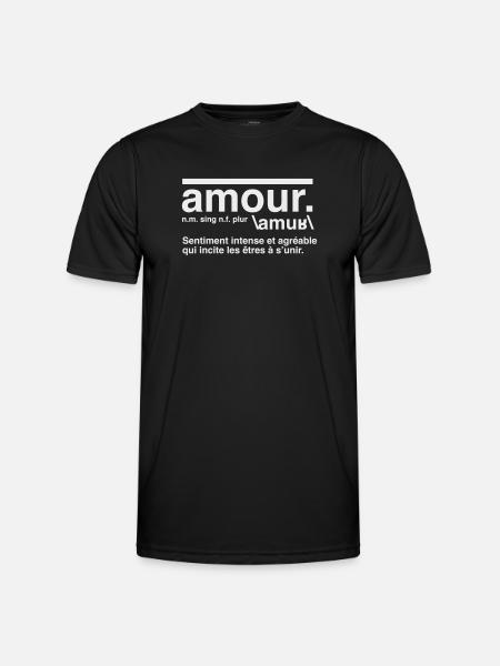 Love Definition Dictionary Style - Men's Functional T-Shirt - black