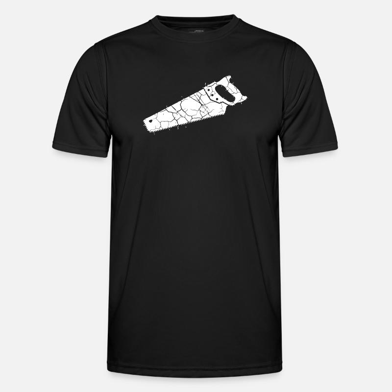 Saw Fox Tail Grunge Tool - Men's Functional T-Shirt - black