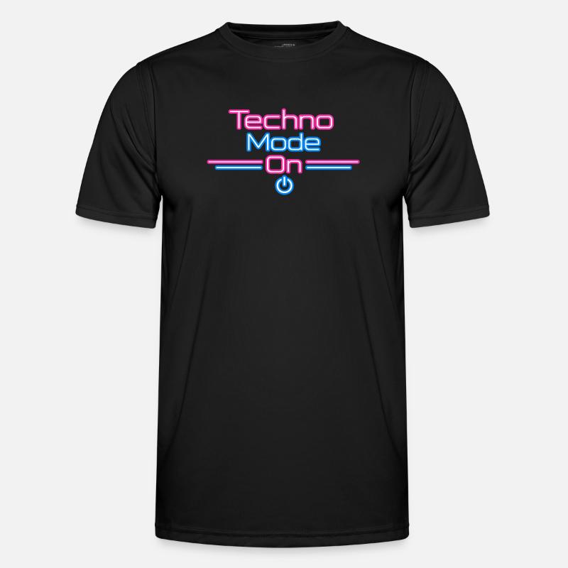 Techno Mode Neon On T-shirt sport Homme