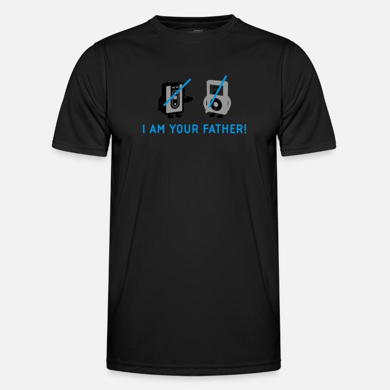 darth vader vs pod - Men's Functional T-Shirt - black