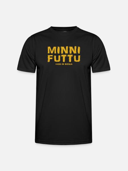 Sicilia maglietta minni futtu t-shirt siciliano - Maglietta sportiva per uomo - nero