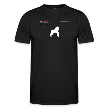 Gorilla - Men's Functional T-Shirt - black - Front - AI Model Male 178 dark (178cm)