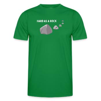 Dur comme un roc - T-shirt sport Homme - vert - Devant - AI Model Male 178 dark (178cm)