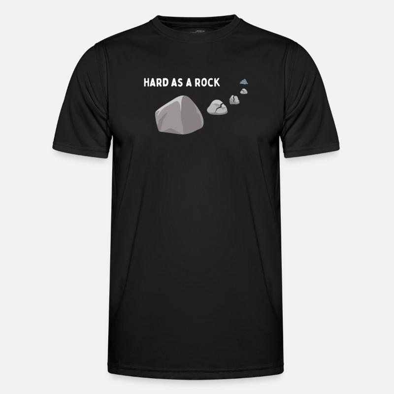 Hart wie ein Stein - Männer Funktions-T-Shirt - Schwarz