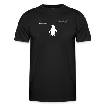 Penguin - Men's Functional T-Shirt - black - Front - AI Model Male 178 dark (178cm)
