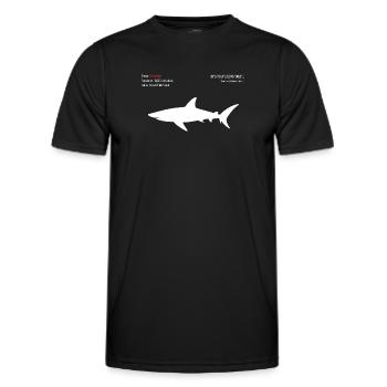 Shark - Men's Functional T-Shirt - black - Front - AI Model Male 178 dark (178cm)