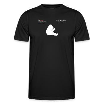 Panda - Men's Functional T-Shirt - black - Front - AI Model Male 178 dark (178cm)