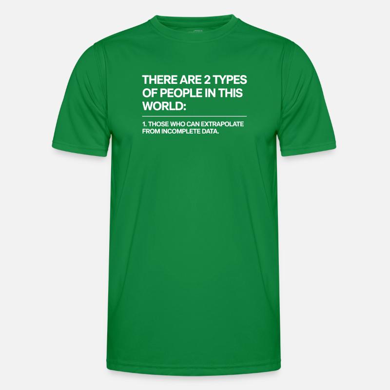 Statistik Analyse Data Science Extrapolation Männer Funktions-T-Shirt