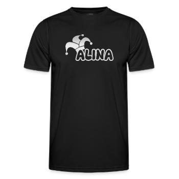 Fastnacht Alina - Männer Funktions-T-Shirt - Schwarz - Vorne - AI Model Male 178 dark (178cm)
