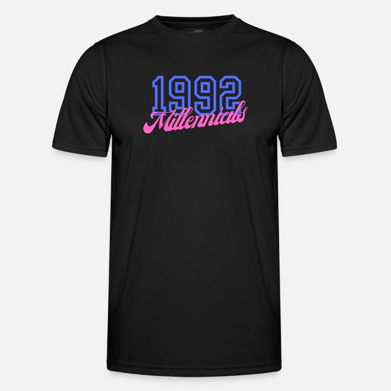 Retro 1992 Millennial Numeric Design Men's Functional T-Shirt