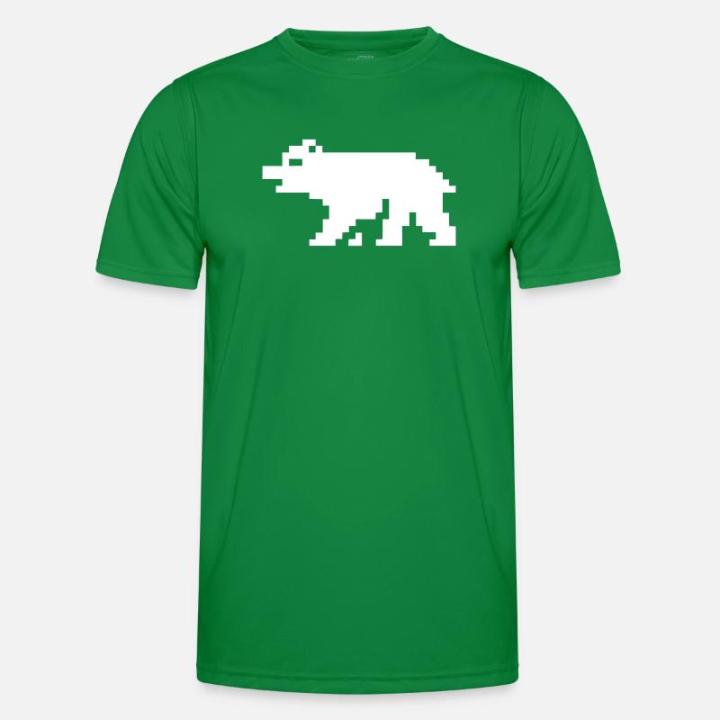 Ours en pixels 8 bits T-shirt sport Homme