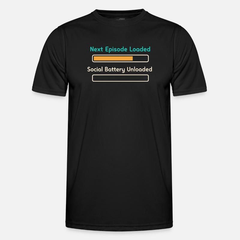 Anime introvert Weeb couch potato - Men's Functional T-Shirt - black