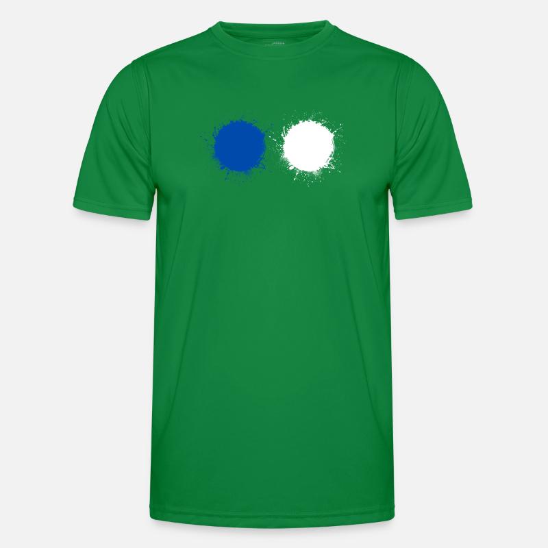 Blue White Men's Functional T-Shirt