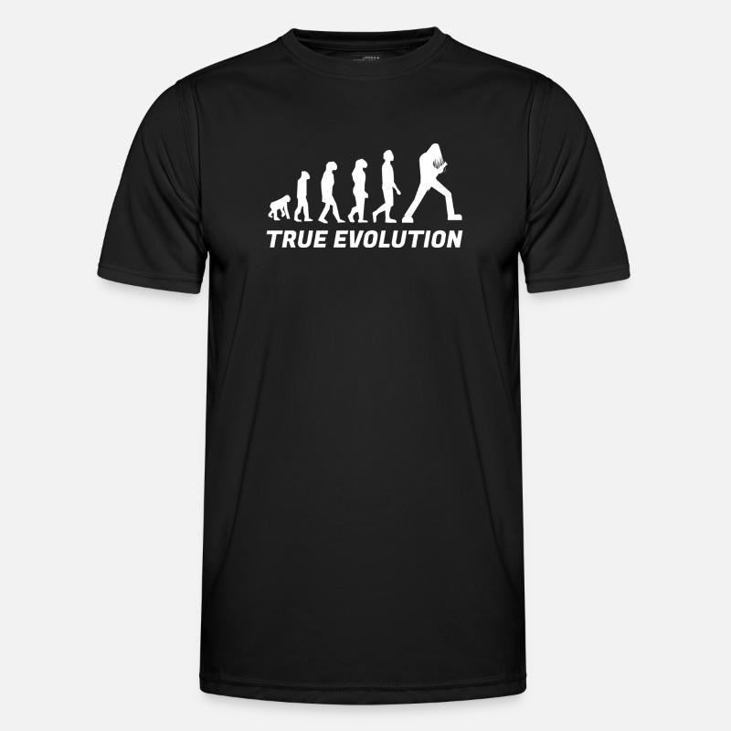 True Evolution Metal - White - Men's Functional T-Shirt - black