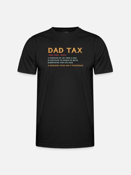 Vatersteuer: Geschenklast der Kinder - Männer Funktions-T-Shirt - Schwarz