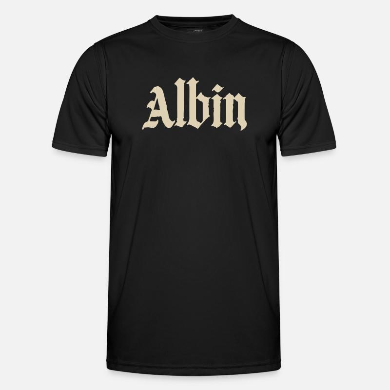 Abhin in Gothic Script - Men's Functional T-Shirt - black