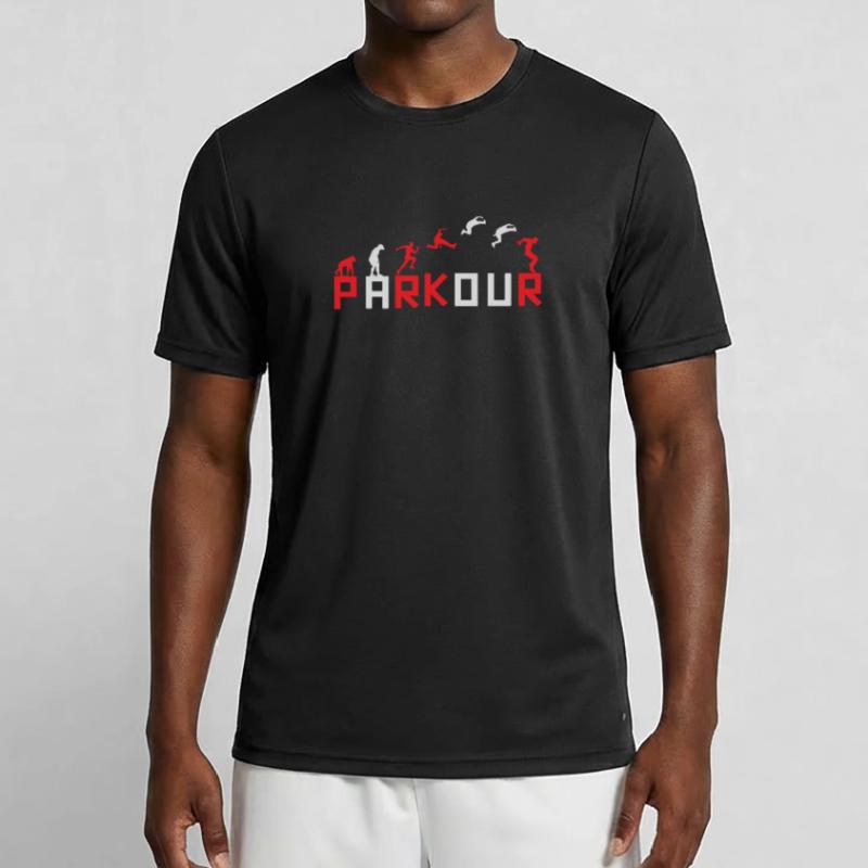 Evolution des Running Sequence Designs Männer Funktions-T-Shirt