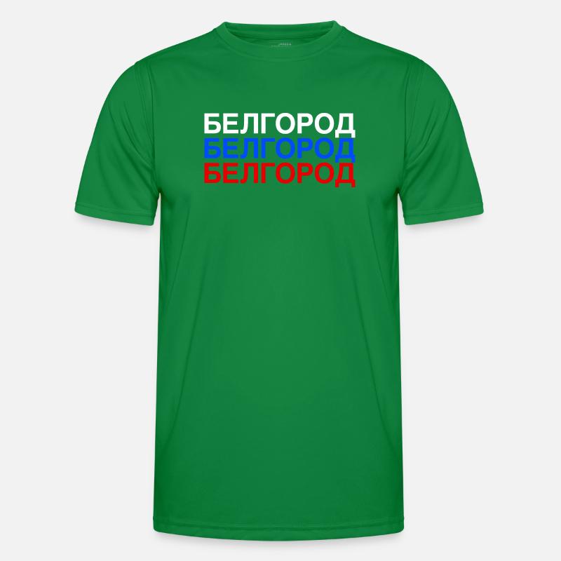 BELGOROD Russie Drapeau cyrillique T-shirt sport Homme
