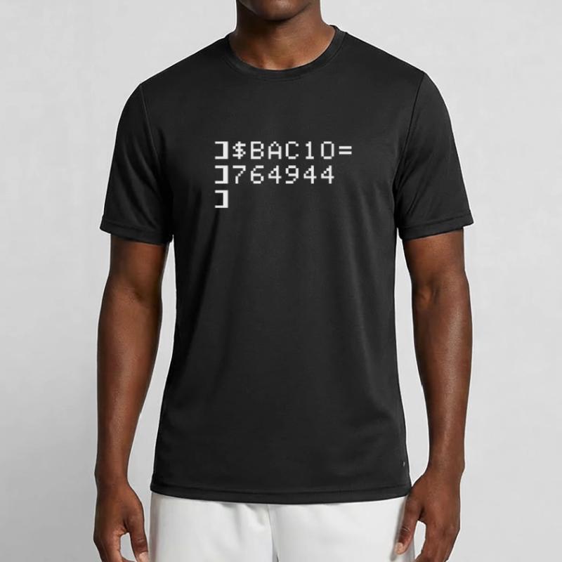 Bacio BAC10 8-bits Esadecimal Code Nerd Pixel Art T-shirt sport Homme