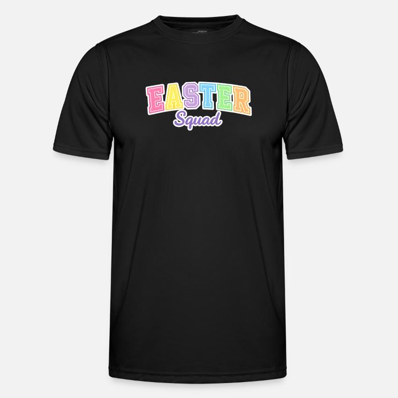 Easter Squad Egg Hunt - Men's Functional T-Shirt - black