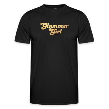 Glammer Girl Gold Cool Quotes Luxe Exclusif - T-shirt sport Homme - noir - Devant - AI Model Male 178 dark (178cm)