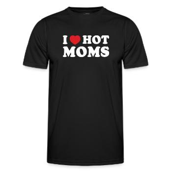 T-shirt slogan rétro rétro de maman - T-shirt sport Homme - noir - Devant - AI Model Male 178 dark (178cm)