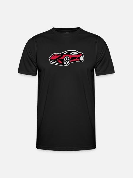 ferari - Männer Funktions-T-Shirt - Schwarz