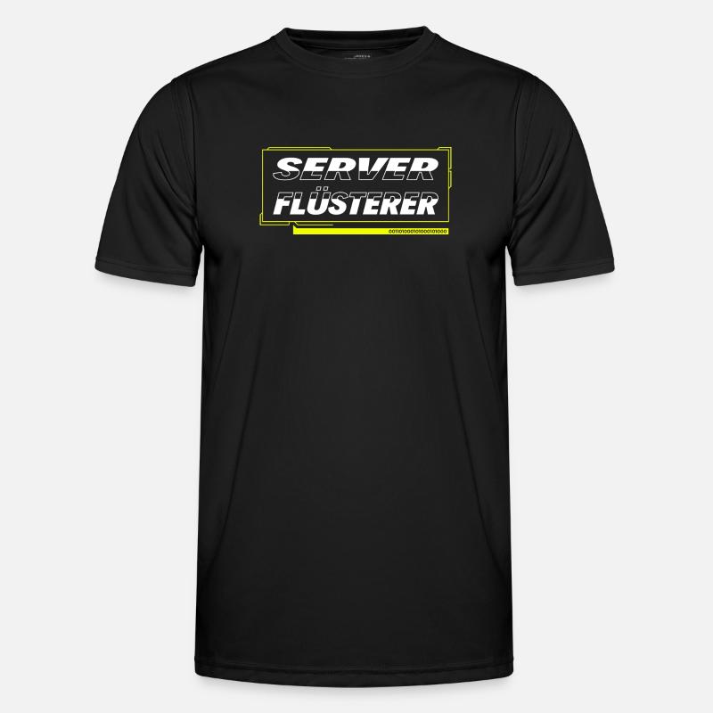 Server Flüsterer - Männer Funktions-T-Shirt - Schwarz