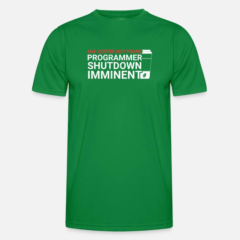 Aus Kaffee Code generieren Programmierer Männer Funktions-T-Shirt