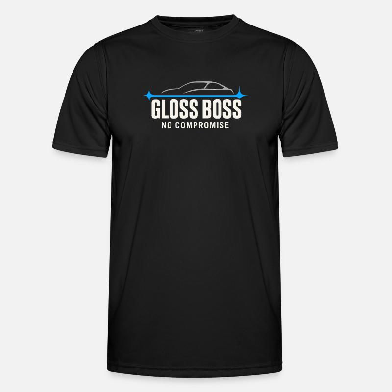 Auto Detailer Buffer Pro Paint - Männer Funktions-T-Shirt - Schwarz