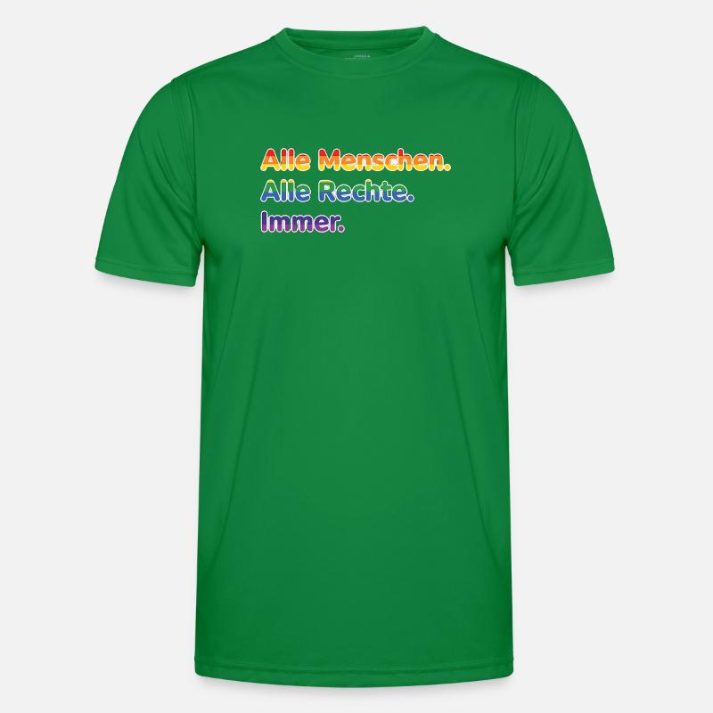 All people. All rights reserved. Always. – Pride Stateme Men's Functional T-Shirt