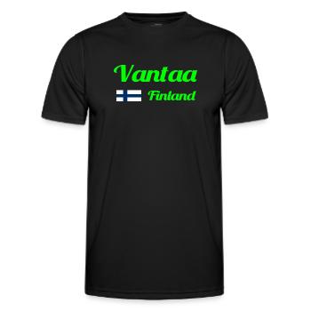 Vantaa Finlande Imprimer - T-shirt sport Homme - noir - Devant - AI Model Male 178 dark (178cm)