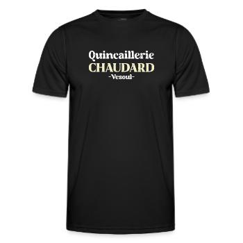 Quincaillerie Chaudard Vesoul - La 7eme Compagnie - T-shirt sport Homme - noir - Devant - AI Model Male 178 dark (178cm)