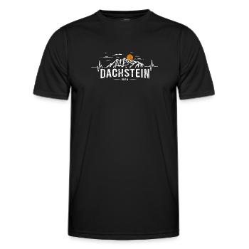 Dachstein Ramsau Österreich Herzschlag - Männer Funktions-T-Shirt - Schwarz - Vorne - AI Model Male 178 dark (178cm)