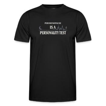Perimenopause Humor Perimenopause - Männer Funktions-T-Shirt - Schwarz - Vorne - AI Model Male 178 dark (178cm)