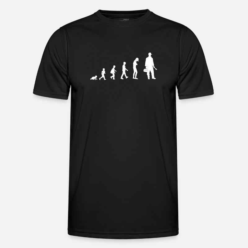 Development from baby to plumber - Men's Functional T-Shirt - black