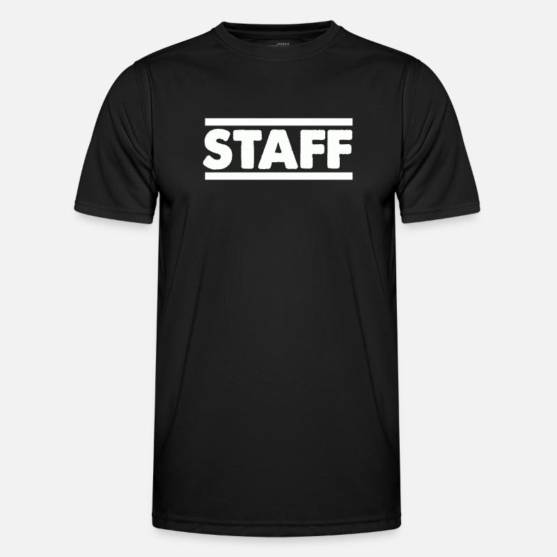 Staff Lettering Bold Contrast - Men's Functional T-Shirt - black