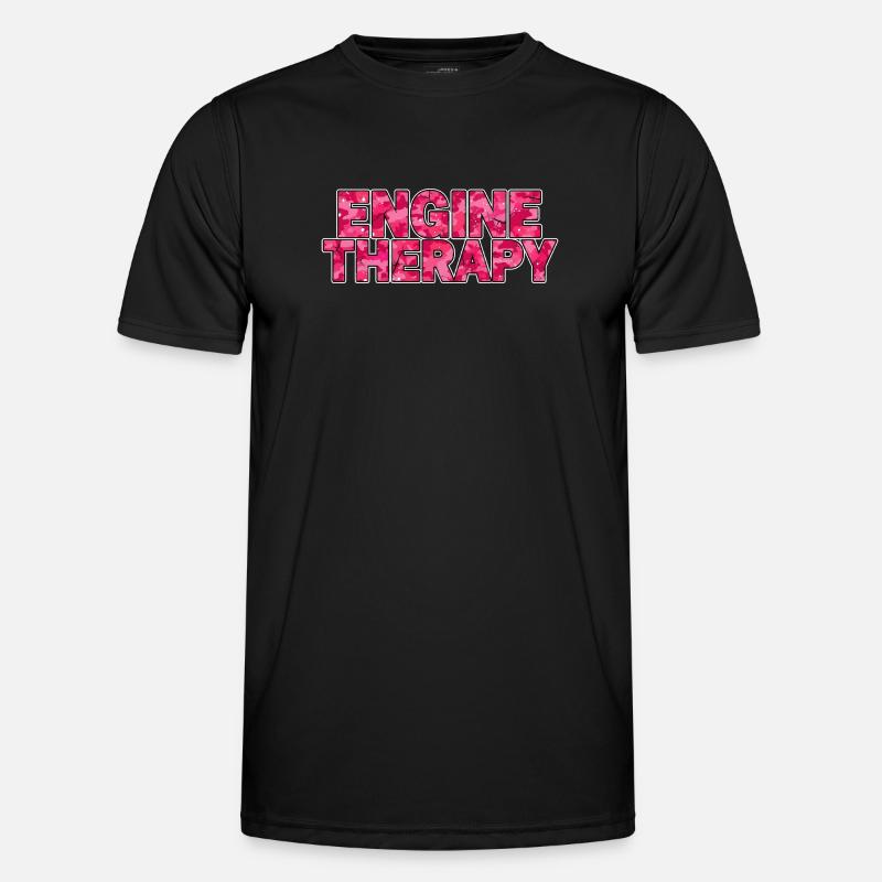 Engine Therapy Car Scene Style - Men's Functional T-Shirt - black